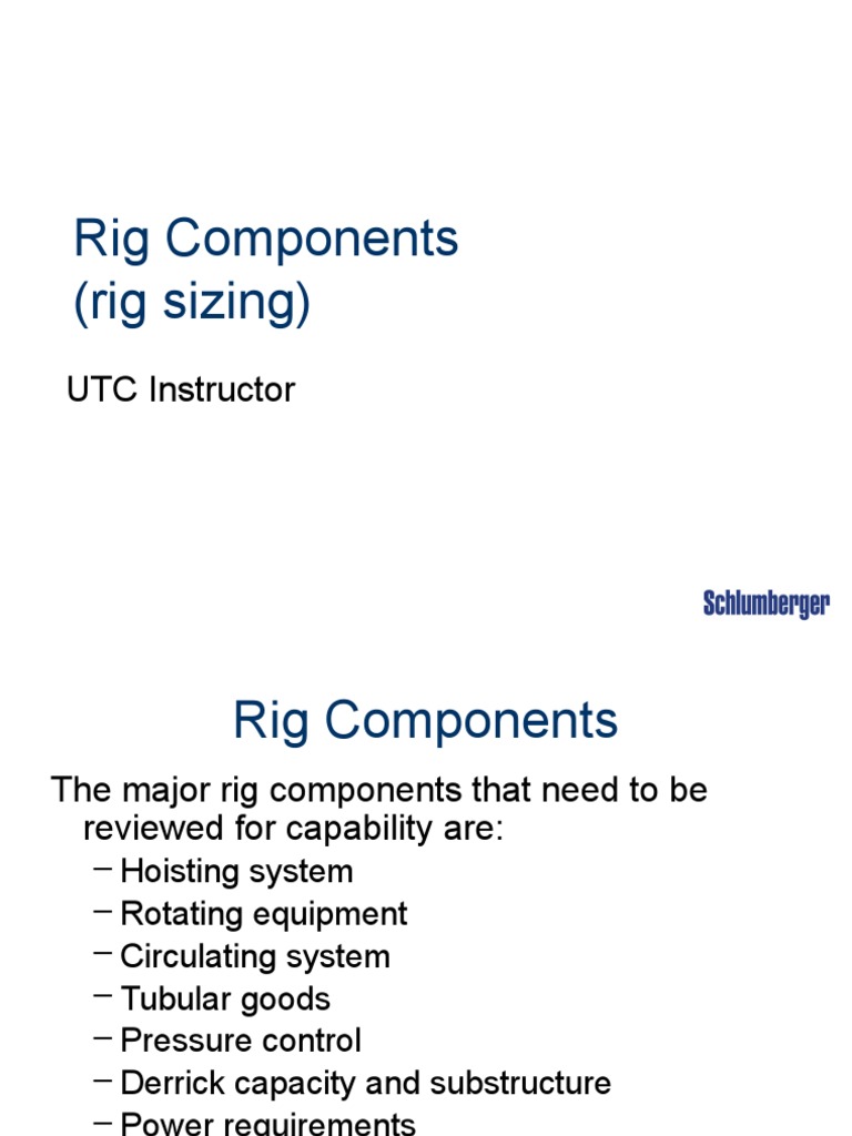 Essential Rig Components Overview | PDF | Pump | Drilling Rig