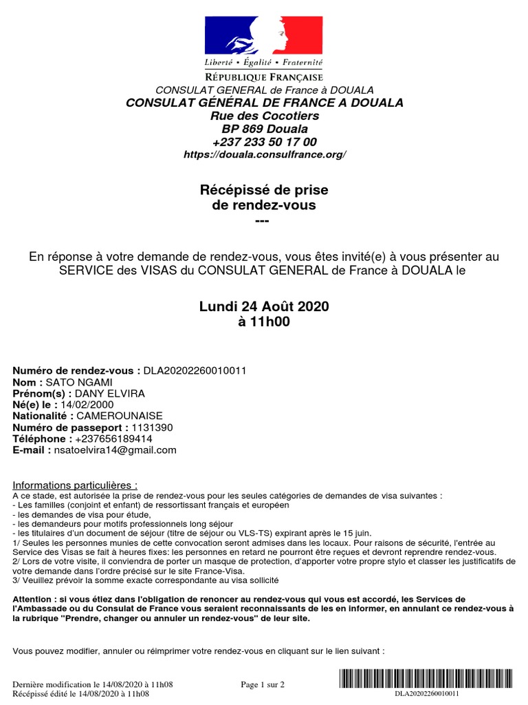 Ambassade Du Senegal En France