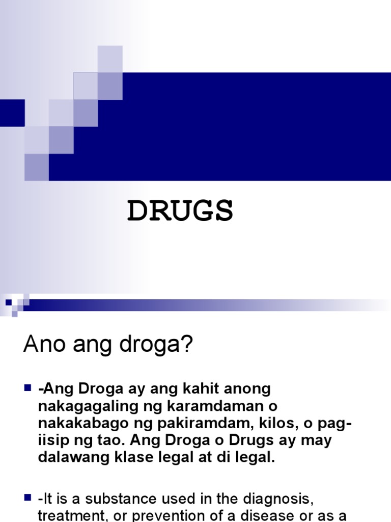 Mabuting epekto ng droga picture