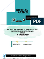 Kritikan Artikel: Ketagihan Komputer: Suatu Penyakit Jiwa