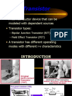 Transistor: A Semiconductor Device That Can Be Modeled With Dependent Sources Transistor Types