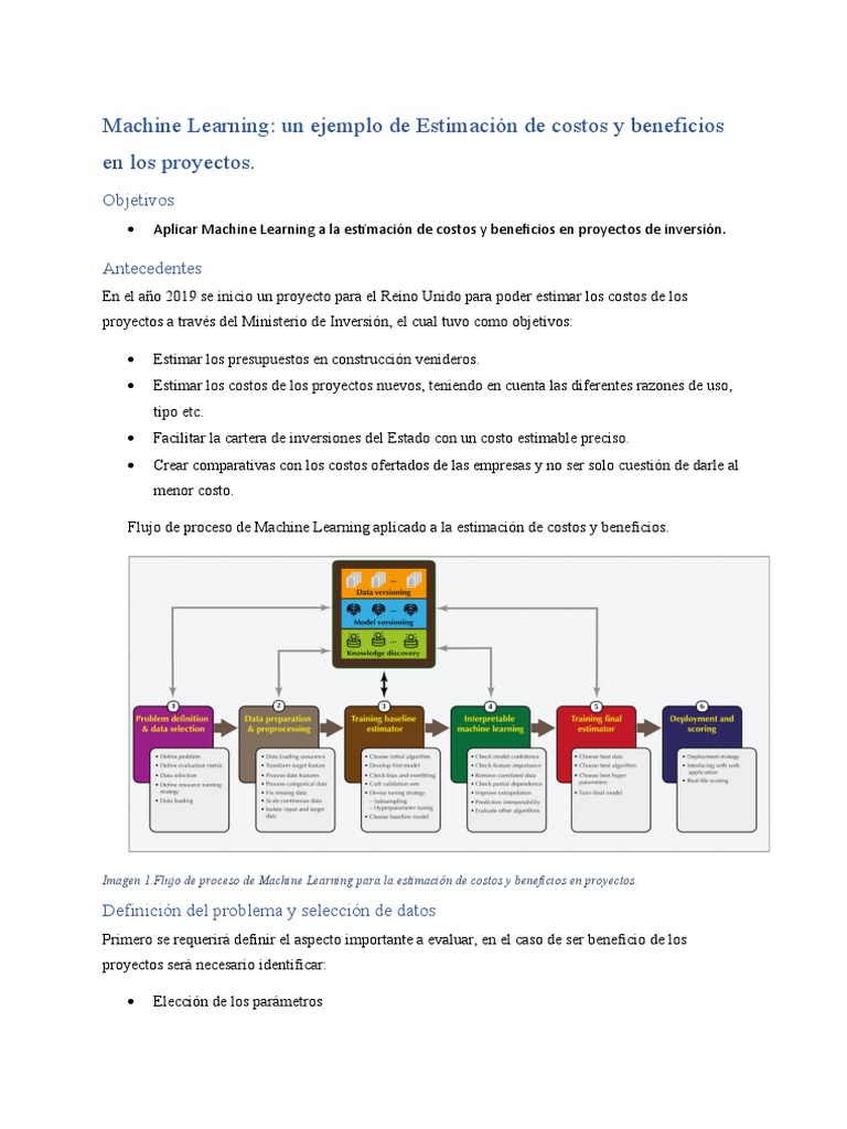 Estimación de Costos con Machine Learning | PDF | Aprendizaje ...