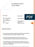 Project Name: Personality Prediction Using Mbti