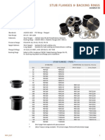 Stub Flanges & Backing Rings: Technical Data