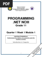 PROGRAMMING 11 - Q1 - W1 - Mod1 PDF