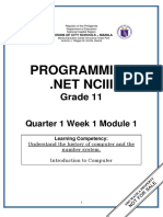 PROGRAMMING 11 - Q1 - W1 - Mod1 PDF