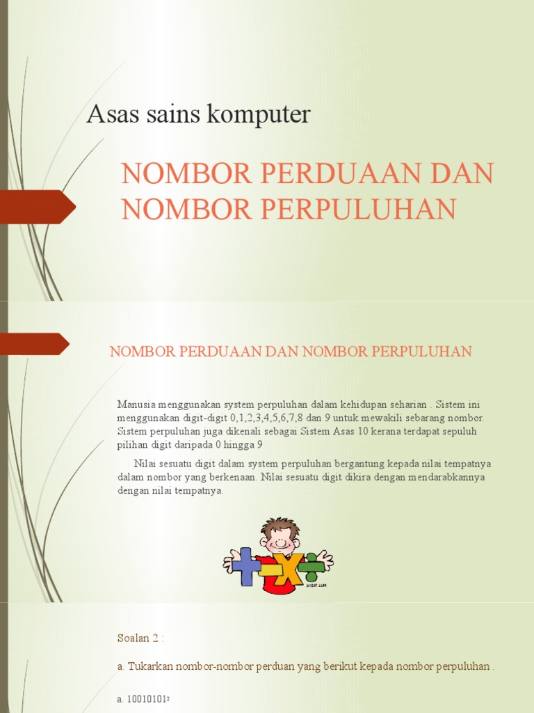 Nombor Perduaan Perpuluhan Pdf