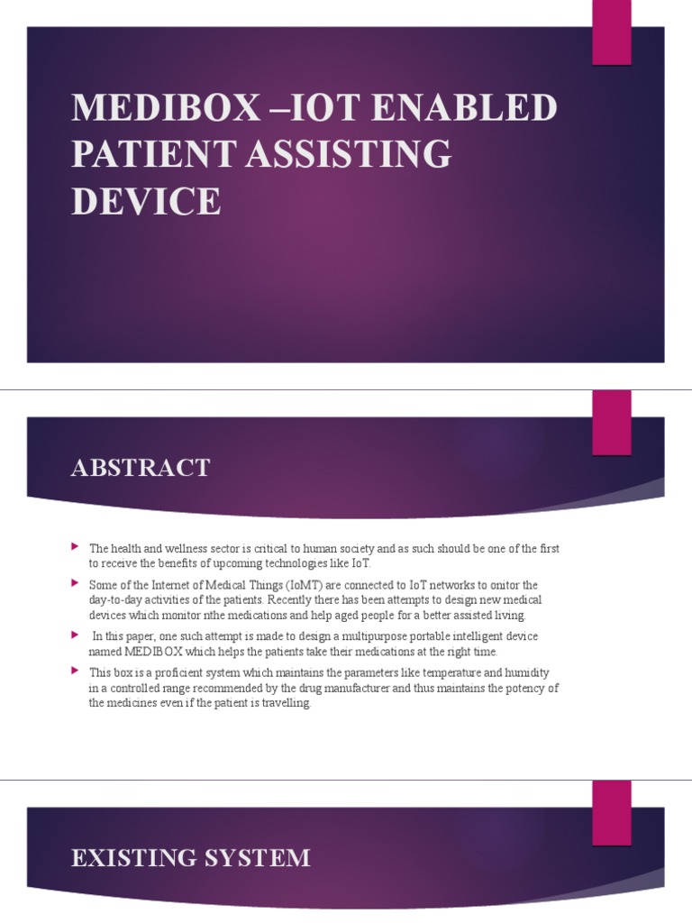 IoT-Enabled Medication Management Device | PDF | Microcontroller ...