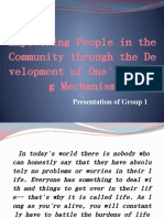 Empowering People in The Community Through The de Velopment of One's Copin G Mechanism