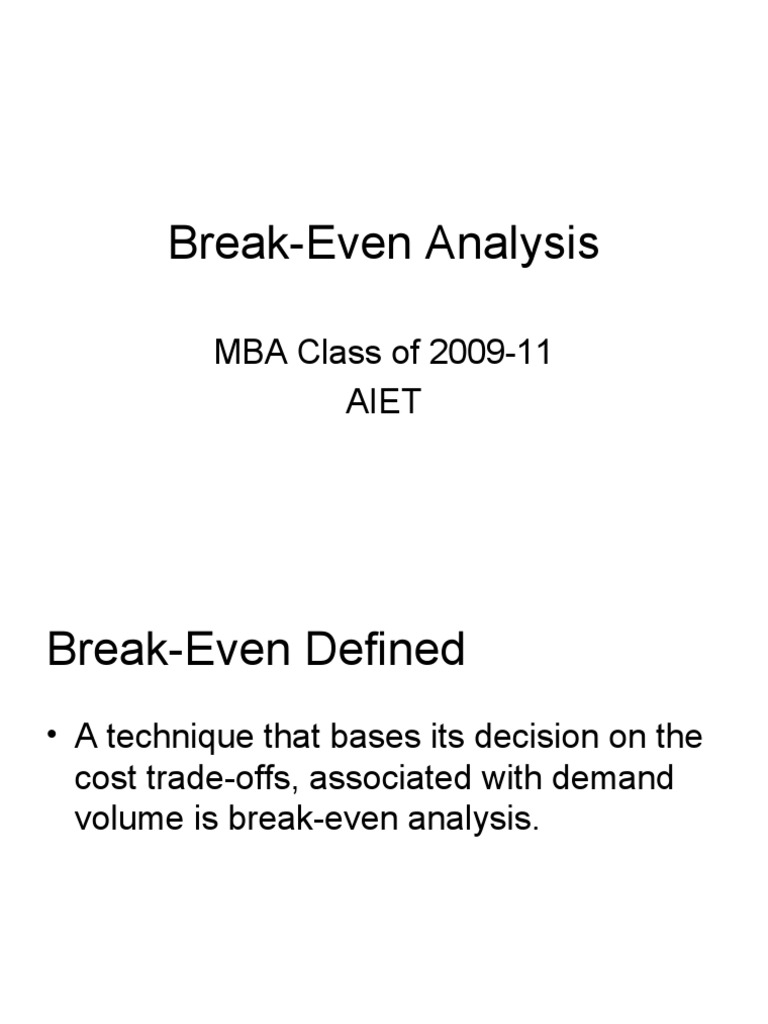 Mastering Break Even Analysis Dont Forget This Crucial Factor - efuf6fx