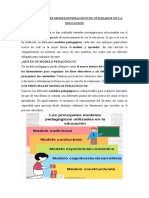 Los Principales Modelos Pedagógicos Utilizados en La Educación