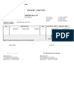 Invoice (Faktur) : Pt. Blessindo Prima Sarana