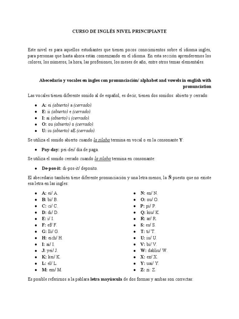 Mi Curso de Ingles | PDF | Pronombre | Adjetivo