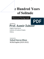 Historical Background of One Hundred Years of Solitude.docx