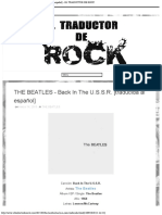 THE BEATLES - Back in The U.S.S.R. (Traducida Al Español) - EL TRADUCTOR DE ROCK