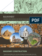 Masonry: Construction Method and Project Management