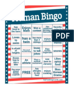 1st Human Bingo