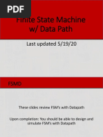 Finite State Machine W/ Data Path: Last Updated 5/19/20