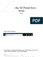 Access The AF Portal From Home