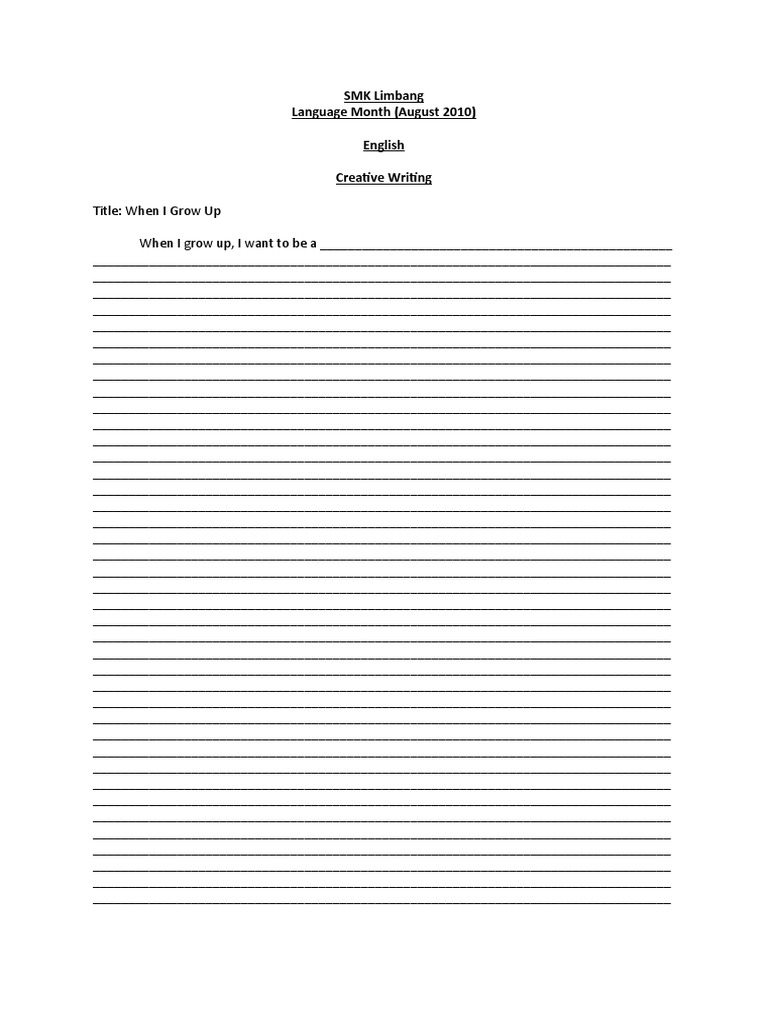 Creative Writing | PDF