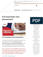 Full Australian Visa Assessment - Migration and Education
