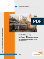 Urban Governance An Essential Determinant of City Development PDF