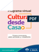 Bases Convocatoria Cultura Desde Casa PDF