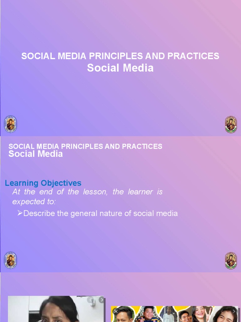 Social Media Principles and Practices | PDF