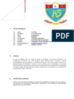 Informe Técnico Pedagógico - ÁLGEBRA.