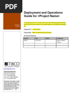 TIBCO PSG Deployment and Operations Guide Template