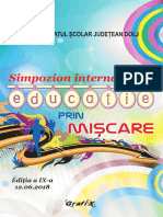 Simpozion International EDUCATIE PRIN MISCARE 2018