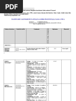 Planificare Limba Moderna 2 Franceza Clasa A VIII A