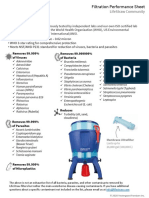 LifeStraw Community - Filtration Performance Sheet