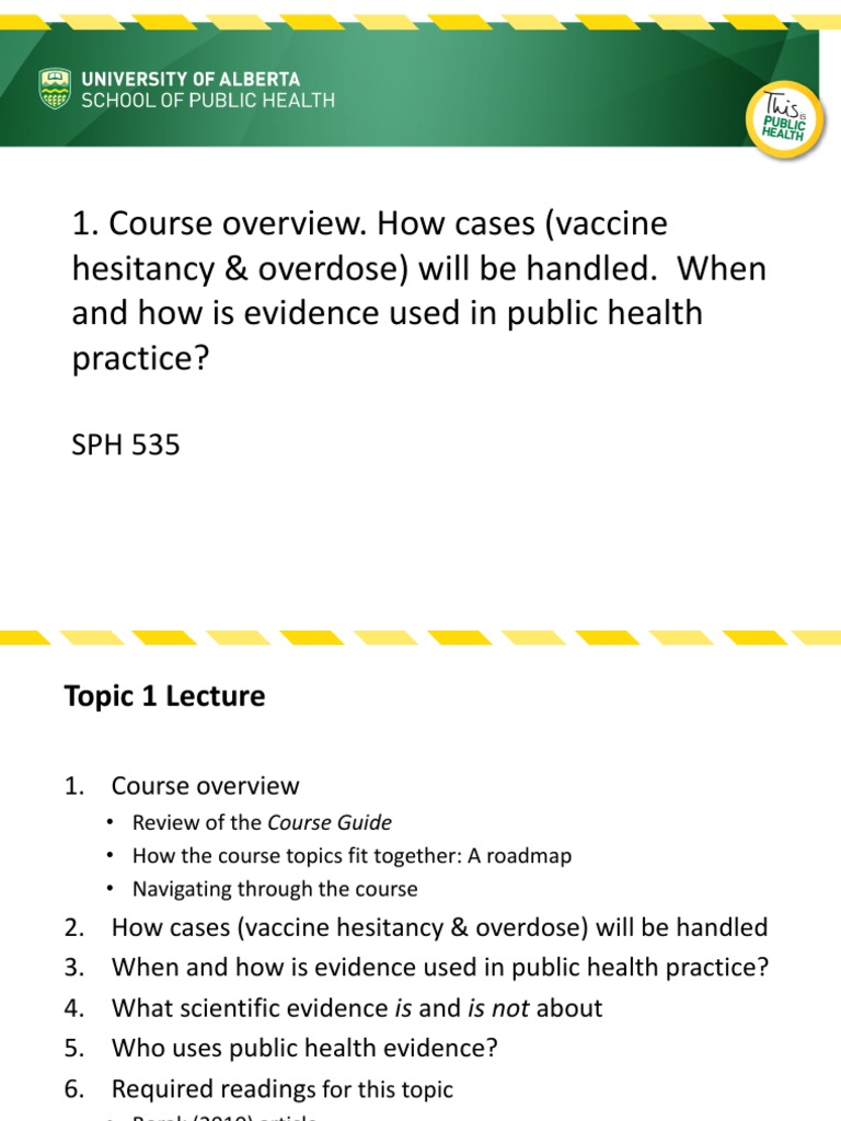 Evidence Use in Public Health Practice | PDF | Evidence Based Medicine ...