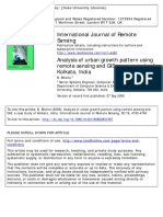 Analysis of Urban Growth Pattern Using Gis, Kolkata