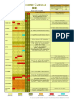Academic Calendar 2011 Revised