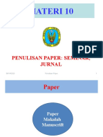 Materi 10. Penyusunan Paper