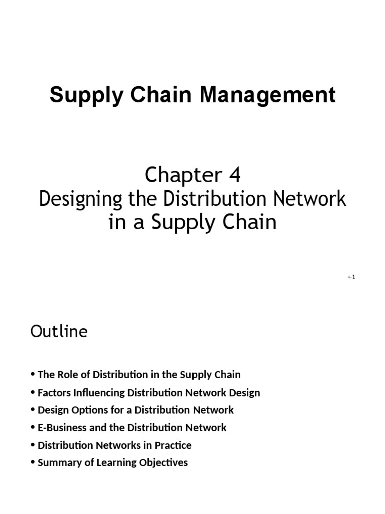 CH 4 Final | PDF | Delivery (Commerce) | Supply Chain