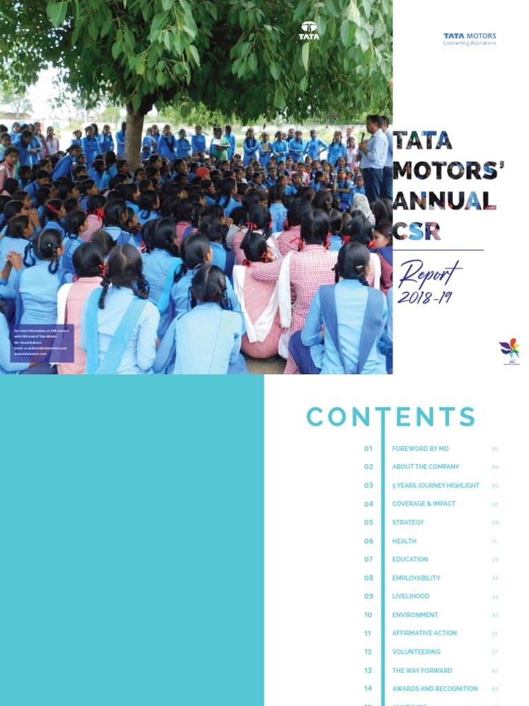 Annual CSR Report 2018 19 PDF | PDF | Corporate Social Responsibility ...