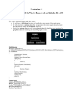 Practical No - 1 Aim: To Setup Directx 11, Window Framework and Initialize Direct3D Device