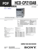 Service Manual: Hcd-Cpz1Dab