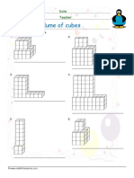 Volume of Cubes: Name: Date: Class: Teacher