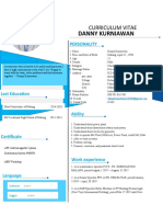 Danny Kurniawan: Curriculum Vitae