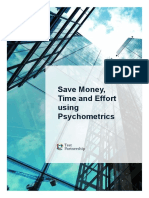 Save Money, Time and Effort Using Psychometrics: 1 © Test Partnership - Getting Started With Psychometrics 1