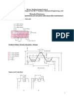 Threaded Fasteners Terminology of Screw Threads