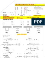 Design of Beam Based On ACI 318-99