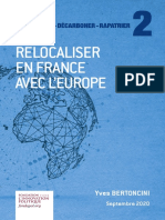 Fondapol Etude Relocaliser France Europe Yves Bertoncini 2020 09