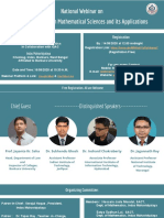 National Webinar On Recent Advances in Mathematical Sciences and Its Applications