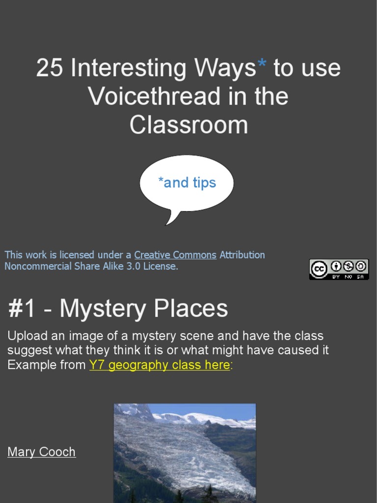 24 Interesting Ways To Use Voice Thread in The Classroom | PDF ...