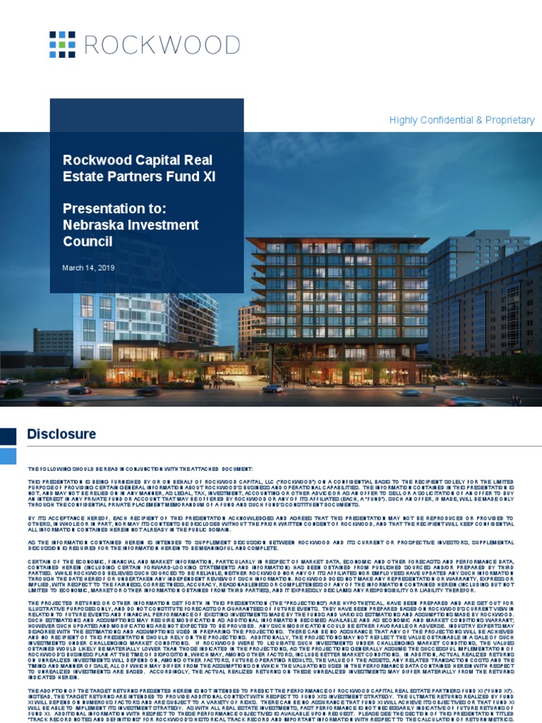 Rockwood Fund XI Investment Overview | PDF | Investor | Investing